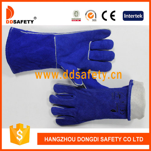 Blue welder glove Blue welder glove
